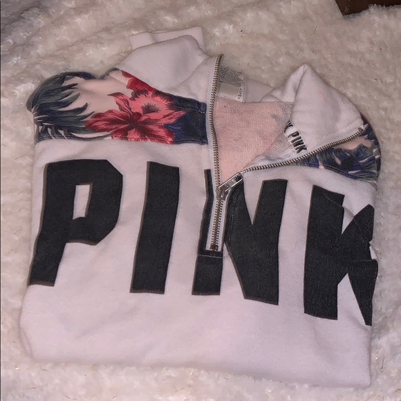 Victoria secret PINK quarter zip up  pullover - Picture 1 of 2